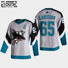 San Jose Sharks Erik Karlsson 65 2020-21 Reverse Retro Authentic Shirt - Kinderen